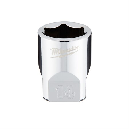 Milwaukee Tool MilwaukeeÂ® 1/4 in. Drive Socket Metric Standard, 14mm 45-34-9040